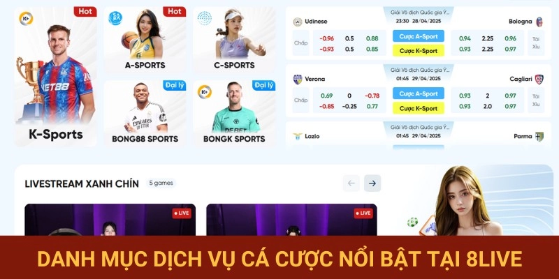 Điểm danh các dịch vụ cược ăn khách của casino